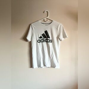 Adidas white logo T-shirt (boys large)